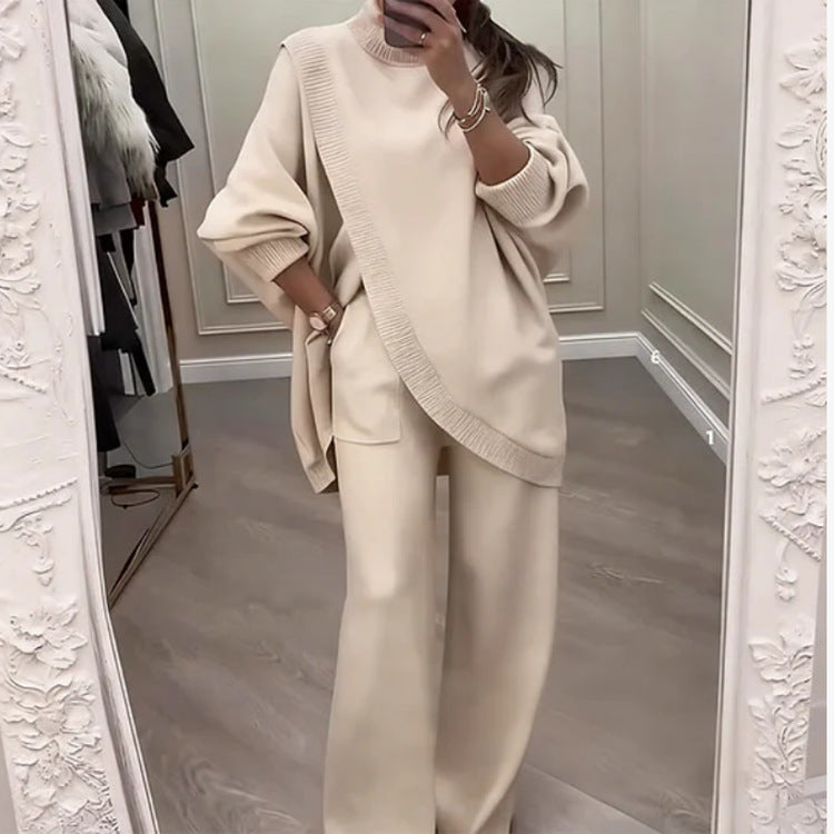 🔥 🧶 Elegancki damski garnitur: sweter + spodnie casualowe! Wygodnie i stylowo jednocześnie! ✨