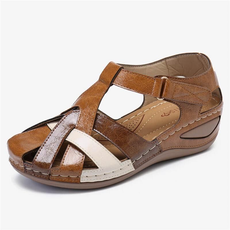 👣✨【35-43】Nove ženske sandale s debelom potplatom za ljeto 2025., izrađene od mekane kože, sa šupljim čičkom