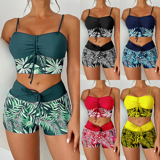 🏊👙【Letnia oferta specjalna】🌴 Modny damski sportowy zestaw kąpielowy z nadrukiem