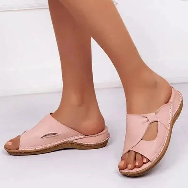 ✨👡【Specjalne lato】🔥🌈【35-43】Nowe letnie modne wygodne damskie skórzane sandały domowe kapcie na zewnątrz