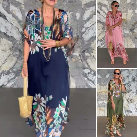 💕 【S-5XL】2025 Vestido deestampado de moda y elegancia de alta calidad, best-seller en Europa y América