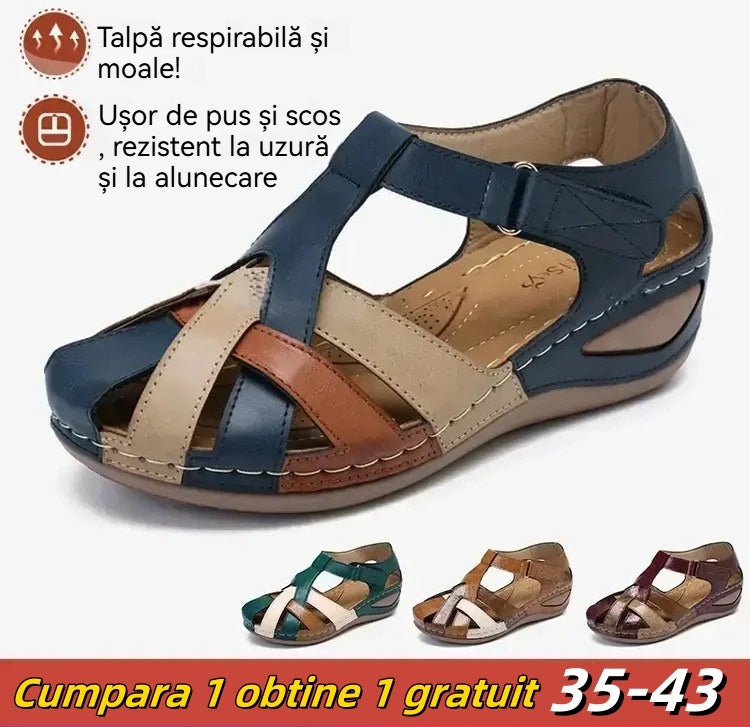 👣✨【35-43】Nove ženske sandale s debelom potplatom za ljeto 2025., izrađene od mekane kože, sa šupljim čičkom