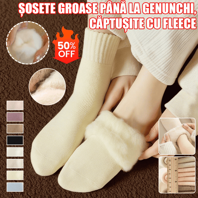 🔥✨【Cumpără 3, primești 3 gratis】🧦Șosete de toamnă din lână groasă și călduroasă, super groase, călduroase și elastice