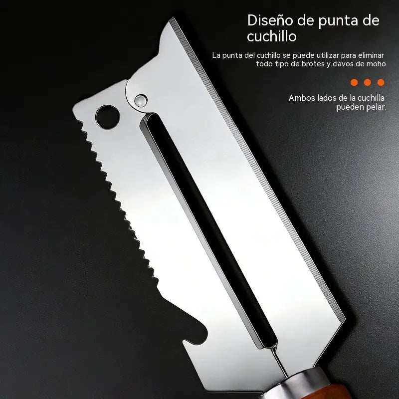✨🎉【Compra uno y llévate otro gratis】Pelador multifuncional de acero inoxidable