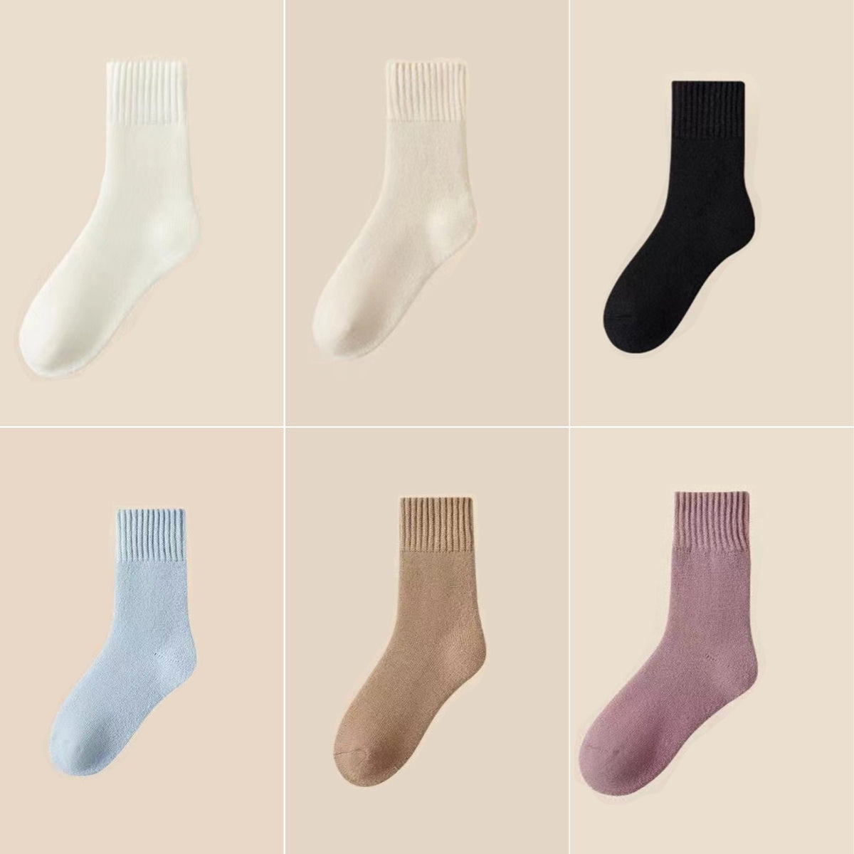 🔥✨【Cumpără 3, primești 3 gratis】🧦Șosete de toamnă din lână groasă și călduroasă, super groase, călduroase și elastice