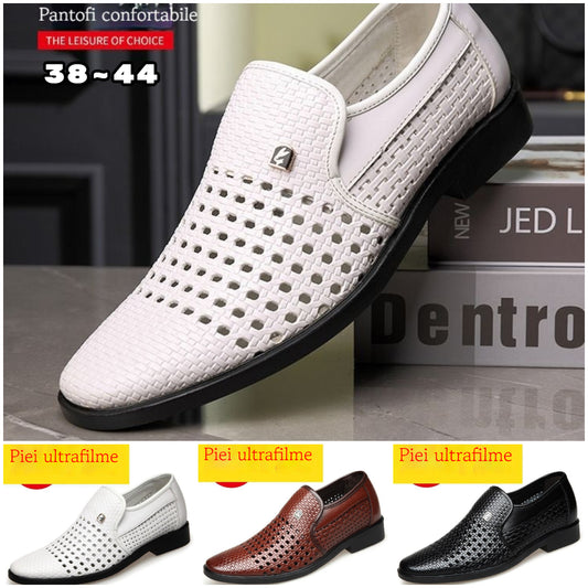 🔥🎉【38-44】2025 Lato Nowe Męskie Oddychające Casualowe Sandały Skórzane Hollow