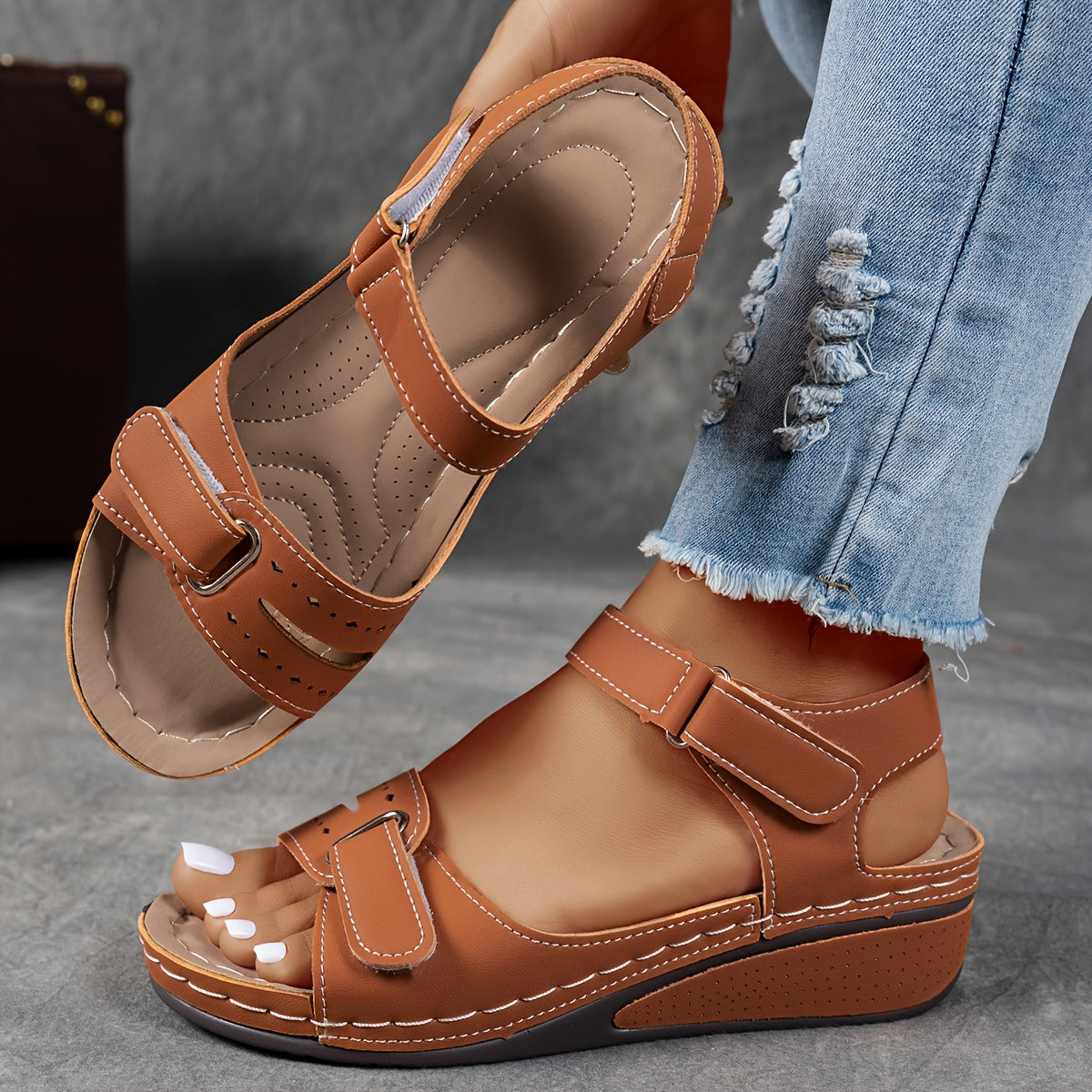 🌷💌【36-43】👡 Nuevas sandalias cómodas de verano para mujer con suela gruesa