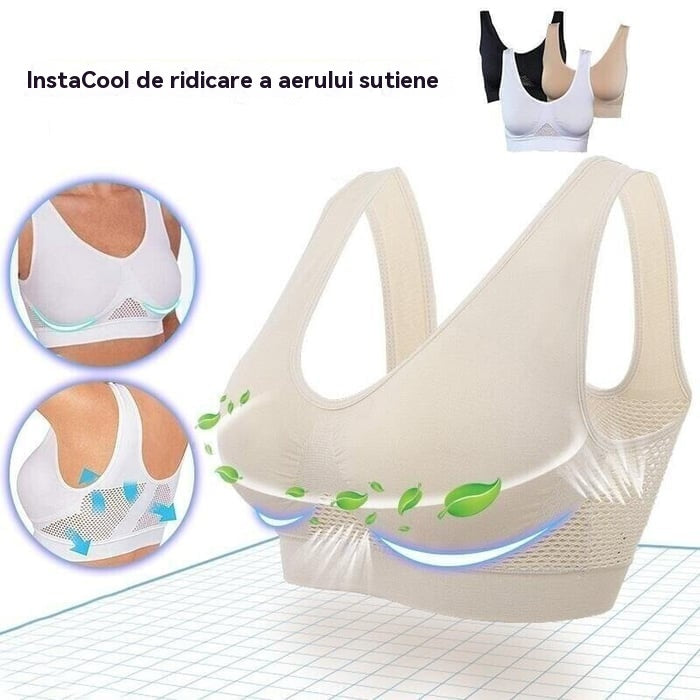 ✨🎉【Pachet de 4】🔥Sutien sport de vară, casual, respirabil, mărime mare ❤️【40-120 kg】