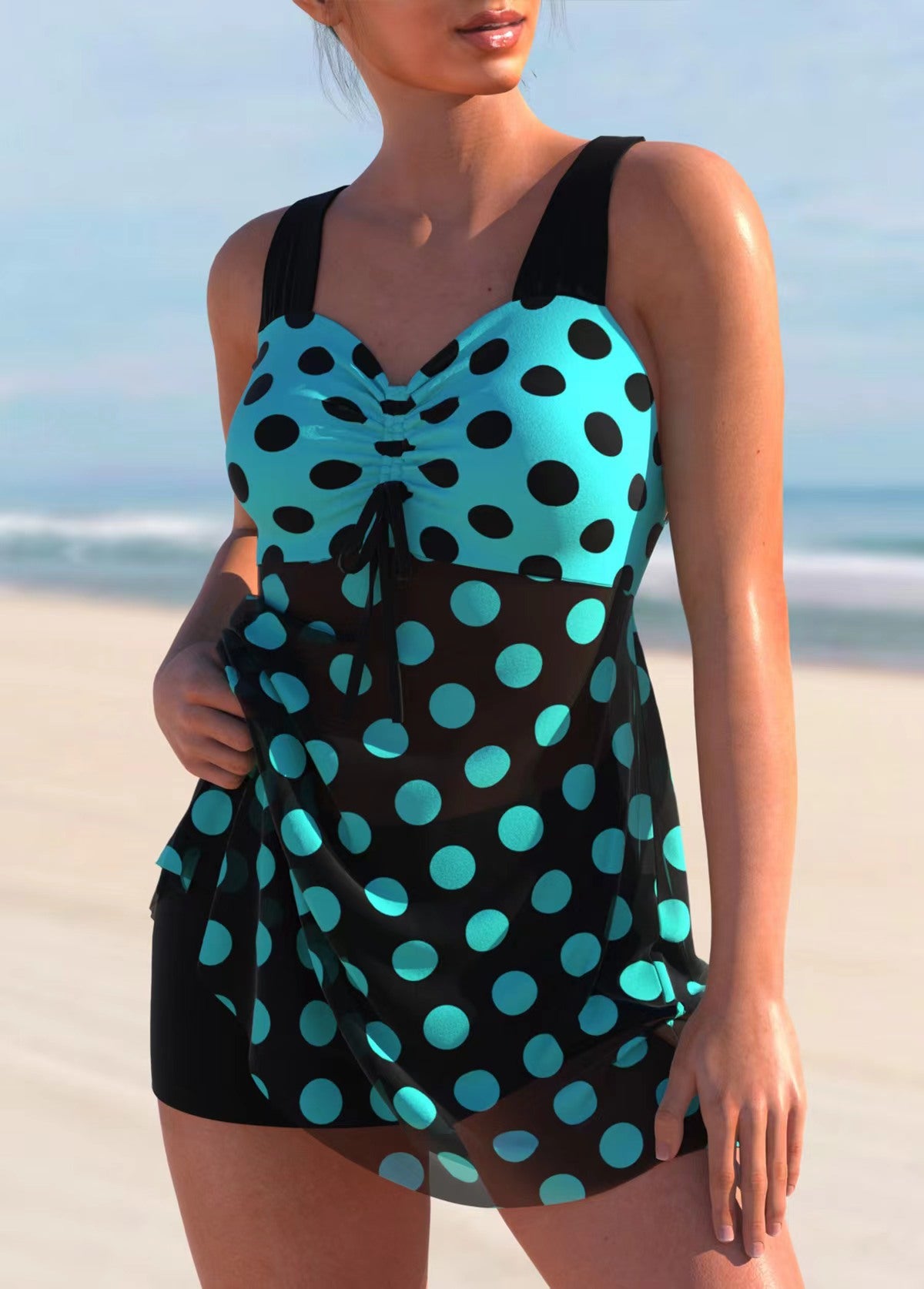 🩱🏖️【S-4XL】Nuevo conjunto de trajes de baño para mujer con estampado 2025