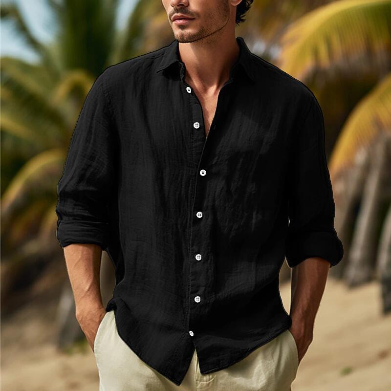 ✨👔【Ofertă specială de vară 🔥】【S–3XL】Tricouri cu mânecă lungă pentru bărbați, vara 2025, disponibile în mai multe culori