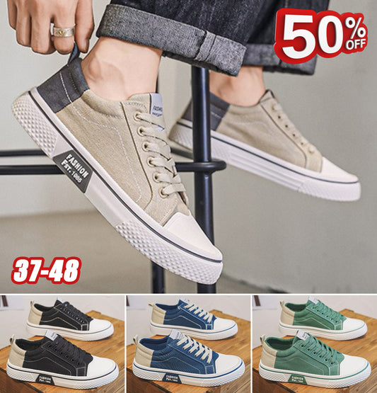 ✨💥【Oferte speciale de vară】【37-48】Pantofi bărbătești din pânză, stil nou 2025, confortabili și respirabili, talpă moale
