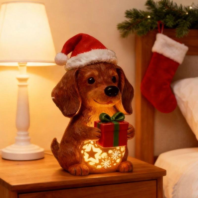 🎄🐶💡Urocza lampka nocna w kształcie pieska, świetny element dekoracyjny domu