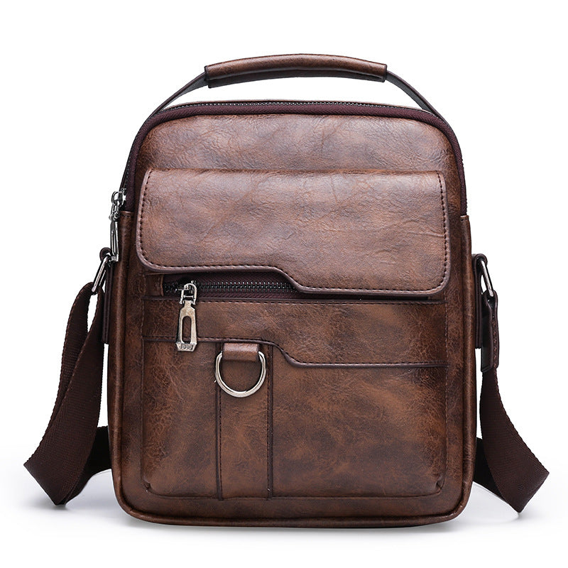 【Αγοράστε 1 και λάβετε 1 δωρεάν】👜 Fashion Casual Τσάντα από δέρμα αγελάδας για άνδρες