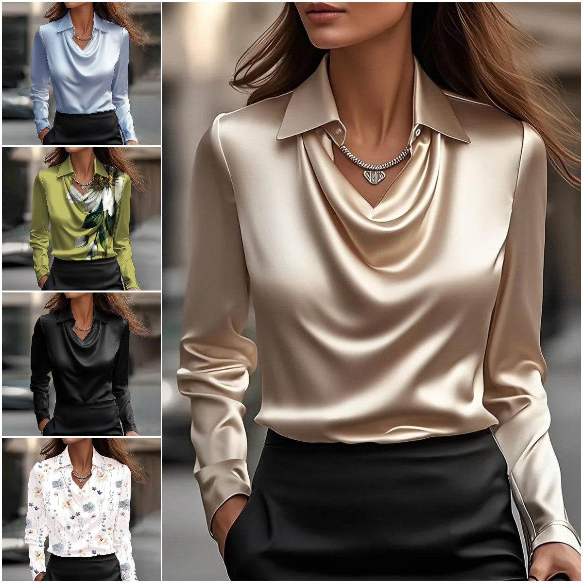 🔥🍁【Nuevo Otoño】【S-3XL】🌷Nueva camisa de mujer sencilla y elegante