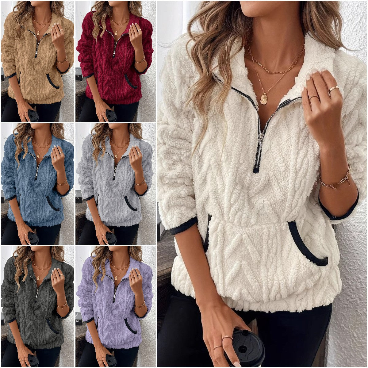 š„Novo vruÄe sniženješ„ćS-3XLćššNove jesensko-zimske modne ženske pliÅ”ane majice s kapuljaÄom