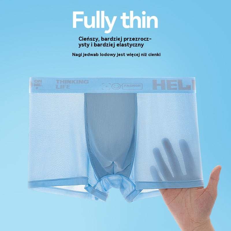 š„š§ MÄska bielizna z lodowego jedwabiu, cienka i oddychajÄ
ca