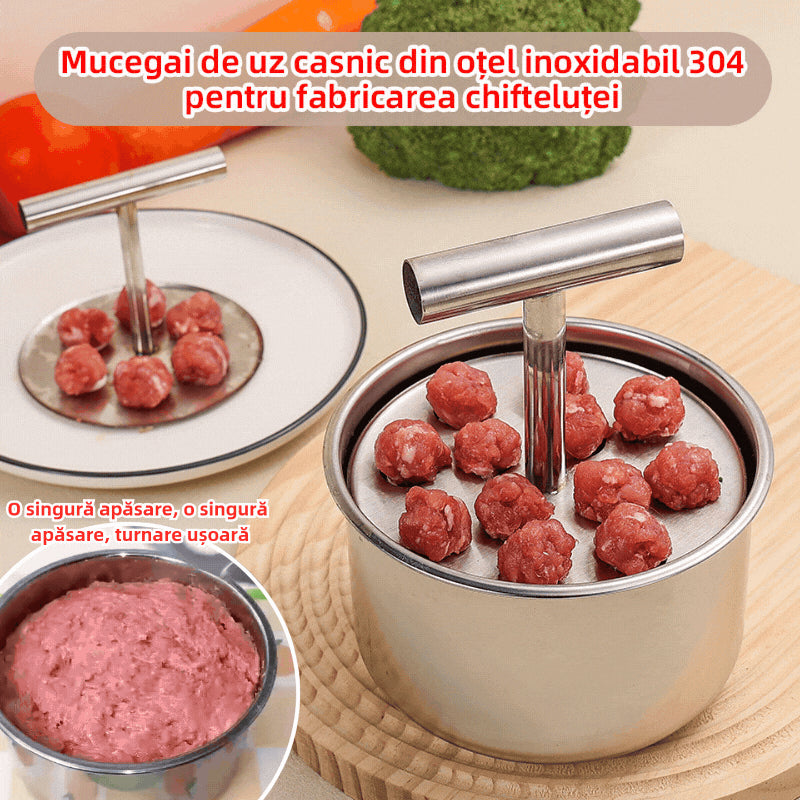 🔥【Lichidare de stoc✨】Aparat de făcut chiftele, ustensilă practică de bucătărie, potrivită pentru prepararea chiftelelor și a chiftelelor de pește🍖🐟