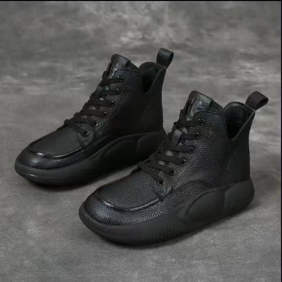 🔥✨【30% REDUCERE】Cizme Martin casual din piele, noi de toamnă, cu talpă groasă, la modă și confortabile