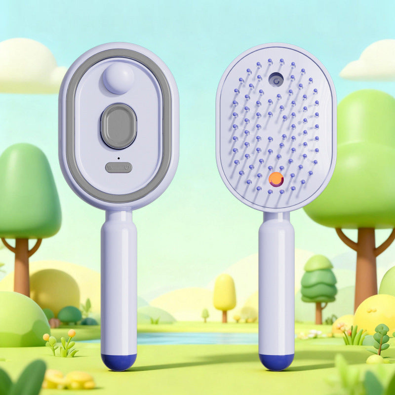 📢📢¡Oferta especial! ⏰Peine de masaje eléctrico con airbag, spray y aceite esencial, peine para nutrir y rociar el cabello✨🔥