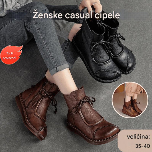 👢🔥【35-40】40% popusta - 👍 nove retro mekane kožne Martin čizme za ranu jesen 2025., prozračne i udobne