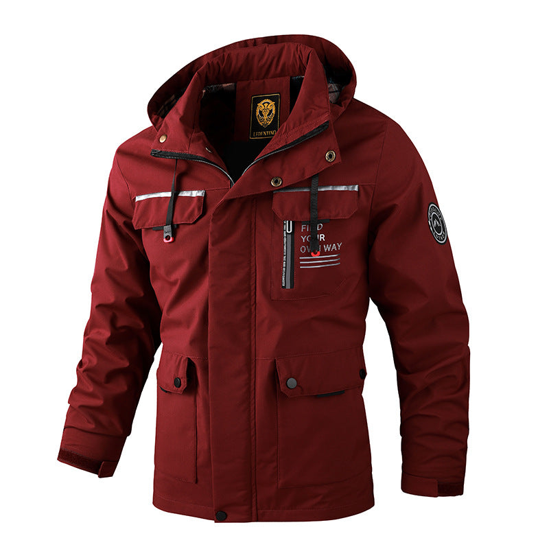 🔥🔥【Wyprzedaż odzieży zimowej】【M-6XL】✨⛄Jesień i zima Męska gruba ciepła wiatroszczelna i wodoodporna kurtka