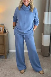 🔥🐏【Ново пристигане✨Ограничено време с 50% отстъпка】Дамски моден комплект от две части, включващ суичър с качулка и ежедневни панталони 🔥