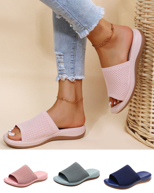 🔥Promoción de verano🔥👡【35-43】2025 nuevas zapatillas de mujer de moda, zapatillas planas para ocio al aire libre