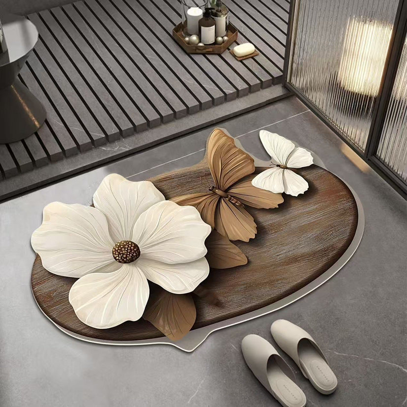 🔥🔥【40*60cm】REDUCERE FONDĂ💕Covoraș absorbant antiderapant cu model realist 3D