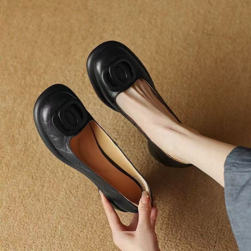 đ ăKorlĂĄtozott 50% kedvezmĂ©nyăă35-40ăĂj, kĂ©nyelmes bĆr cipĆk 2025 đ Retro 5 cm sarok đ ElegĂĄns Ă©s sokoldalĂș