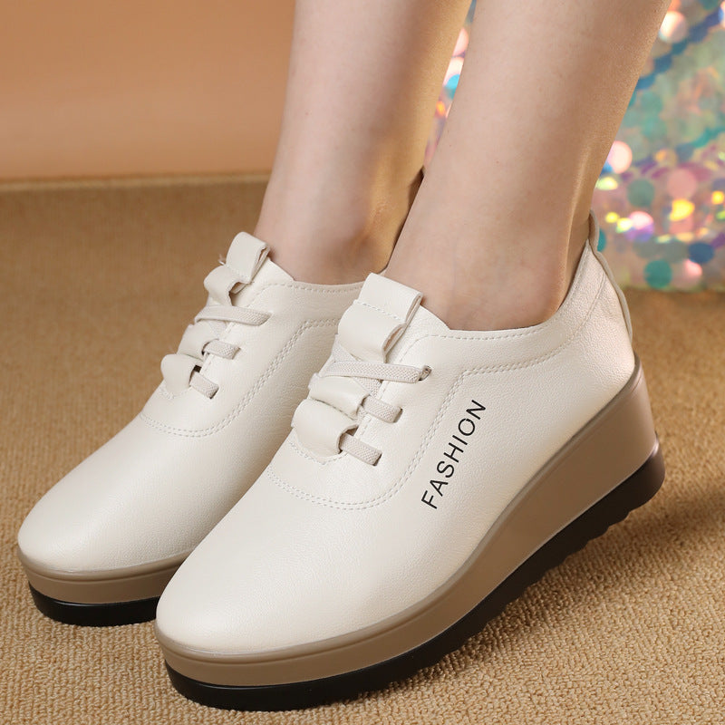 🔥【Stoc limitat】【35-42】Pantofi din piele pentru femei cu talpă groasă, o nouă tendință în modă pentru toamnă
