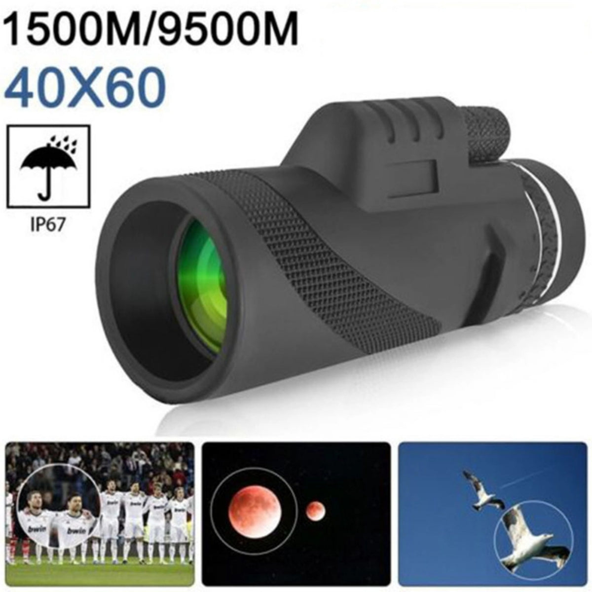 🔥 El "monocular militar de alta resolución" se puede conectar a un teléfono móvil para observación.