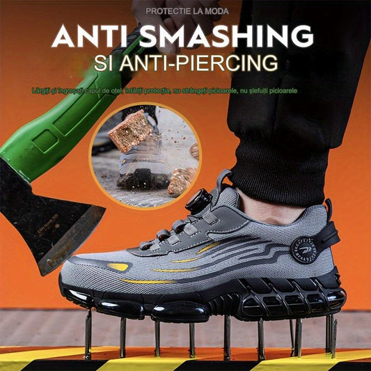 🥾🔥【39-46】Încălțăminte de lucru pentru bărbați, potrivită pentru utilizare zilnică, rezistentă la impact și perforare, antiderapantă