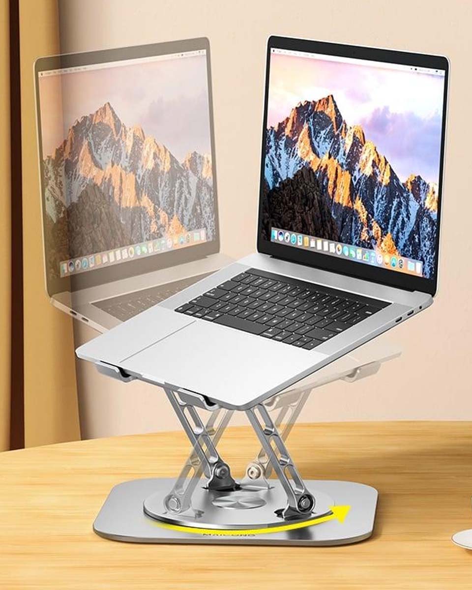 💻💥Producto más vendido🔥Soporte de escritorio giratorio multifunción plegable de 360 grados, adecuado para tabletas, computadoras portátiles y teléfonos móviles