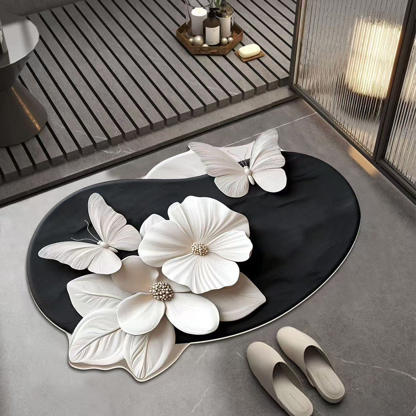 🔥🔥【40*60cm】REDUCERE FONDĂ💕Covoraș absorbant antiderapant cu model realist 3D