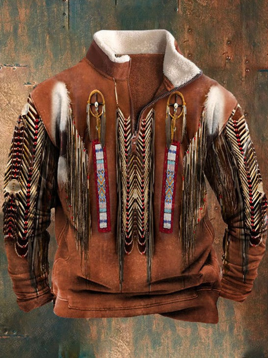 đă35% KEDVEZMĂNYăăS-4XLă2025-ös Ćszi-tĂ©li fĂ©rfi divatos, meleg hosszĂș ujjĂș pulĂłver 3D nyomattal