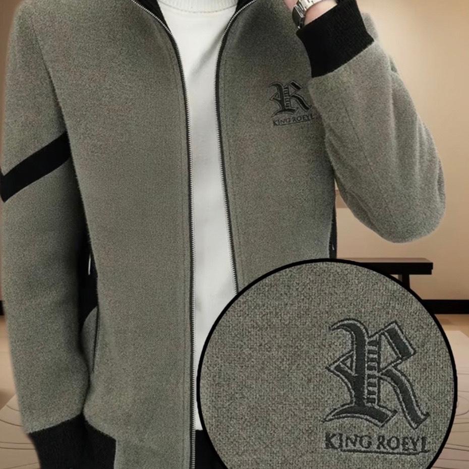 👍😎【50% popust🔥】【L-5XL】Nova zimska visokokakovostna moška topla volnena jakna, podložena s flisom in odebeljena