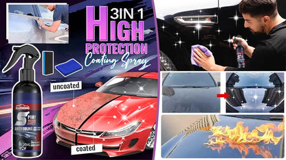 【2x1】🚘✨ Spray de nanorrevestimiento para coche: mantenimiento de pintura, desinfección y acabado brillante