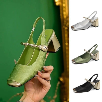 【35-40】Dámské boty Mary Jane, s retro vzorem a vyšívanými květinami, trendy, léto 2026