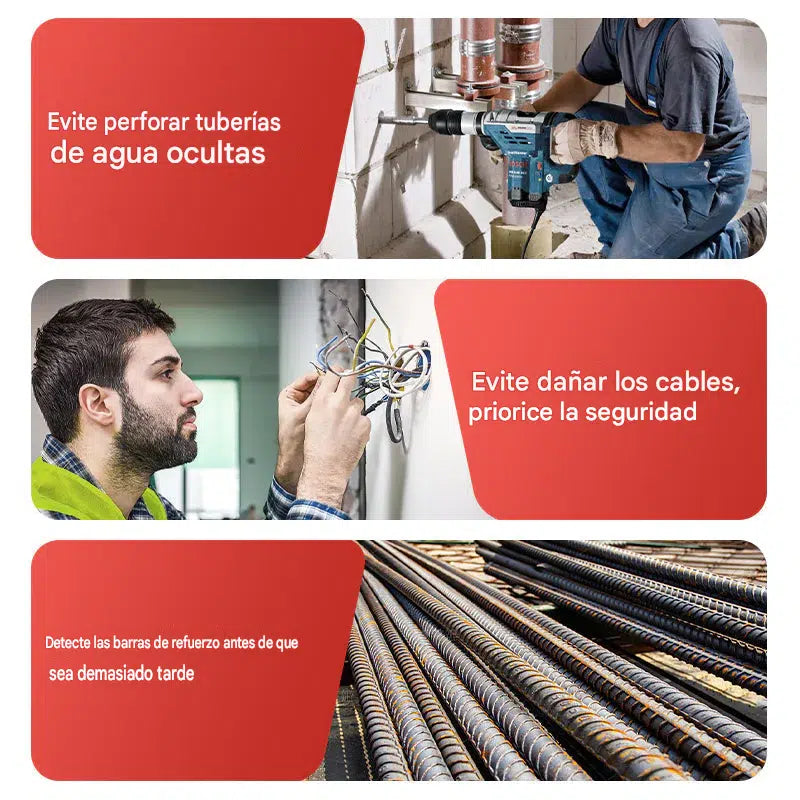 🔍 Detector de pared 2 en 1 – ¡Evita cables y tuberías ocultas!