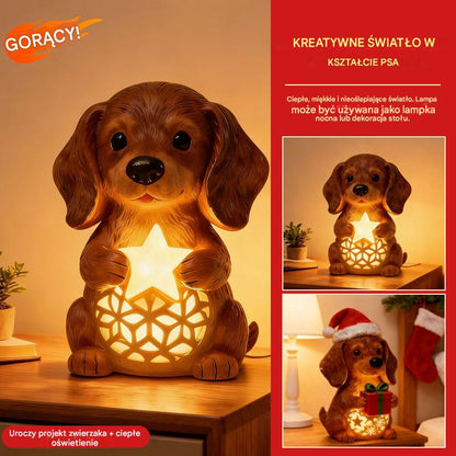 🎄🐶💡Urocza lampka nocna w kształcie pieska, świetny element dekoracyjny domu