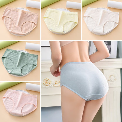 🔥✨【Paquete de 7】50% de descuento último día: bragas de algodón para mujer, de talle alto y antibacterianas