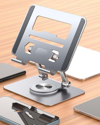 💻💥Producto más vendido🔥Soporte de escritorio giratorio multifunción plegable de 360 grados, adecuado para tabletas, computadoras portátiles y teléfonos móviles