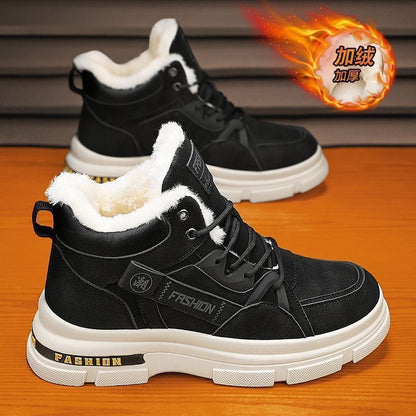 🔥👞【39-44】✨⛄2025 Zimowe nowe męskie pogrubione pluszowe modne ciepłe buty Martin