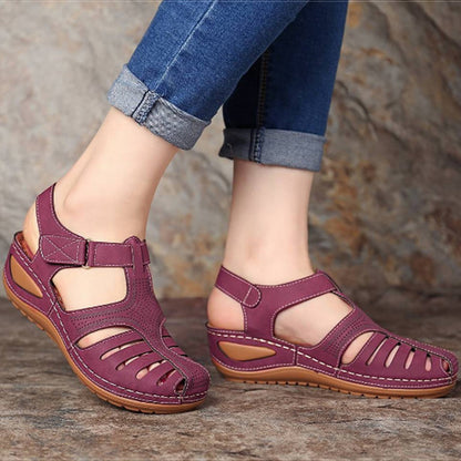 🔥✨【Reducere 45%🔥】【34-43】Sandale de damă cu toc oblic, respirabile, stil nou de vară 2025, la modă, casual, versatile 
