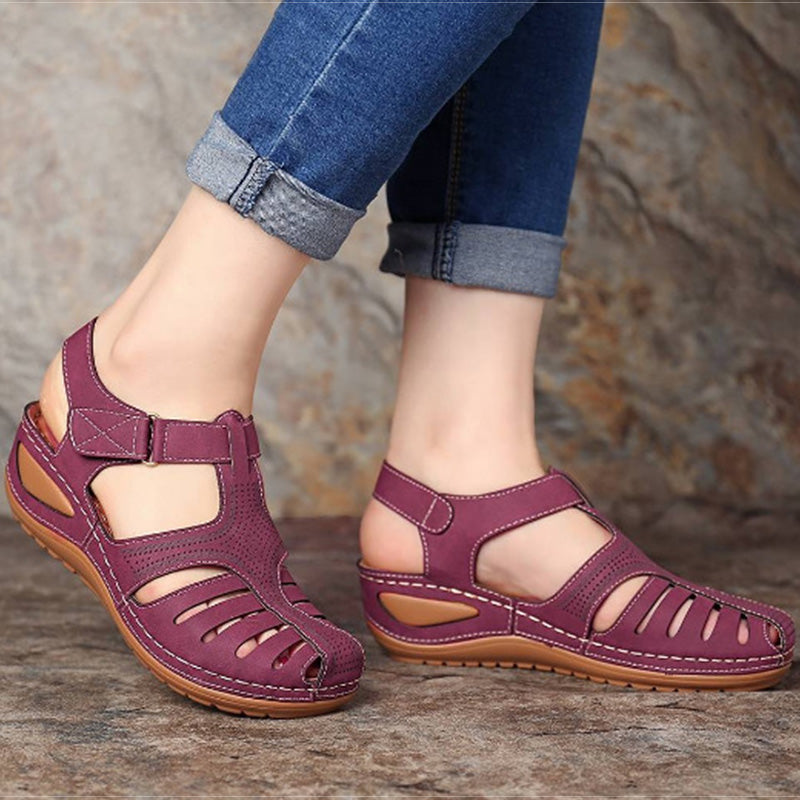 🔥✨【Reducere 45%🔥】【34-43】Sandale de damă cu toc oblic, respirabile, stil nou de vară 2025, la modă, casual, versatile 