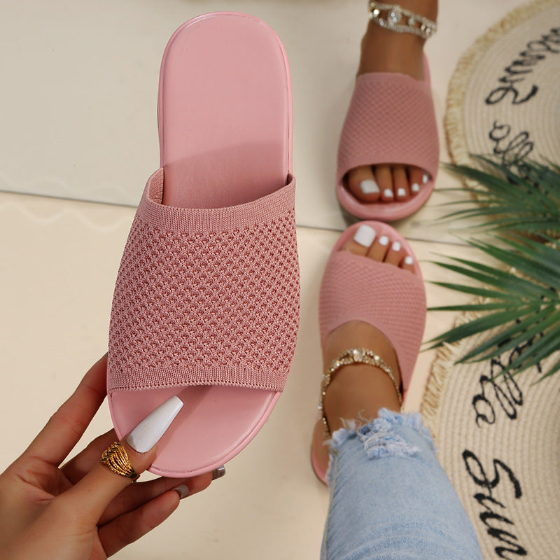 🔥Promoción de verano🔥👡【35-43】2025 nuevas zapatillas de mujer de moda, zapatillas planas para ocio al aire libre