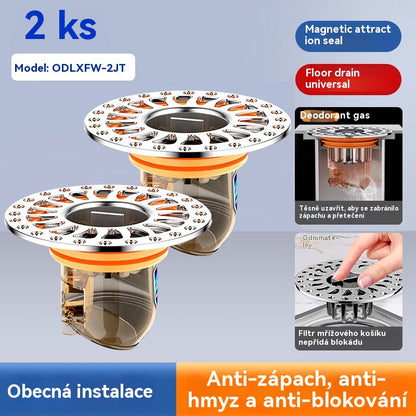 🔥【Купете едно, вземете едно безплатно】✨Универсално дренажно ядро за под, против миризма, с голям панел тип „пчелна пита“