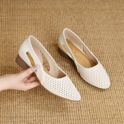 🔥🔥【35-40】Sandale noi pentru femei, piele naturală, talpă moale, toc jos, la modă și confortabile 