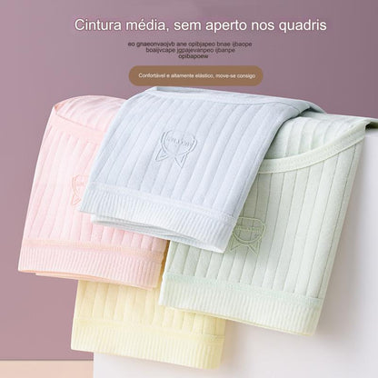🔥✨【Paquete de 7】50% de descuento último día: bragas de algodón para mujer, de talle alto y antibacterianas