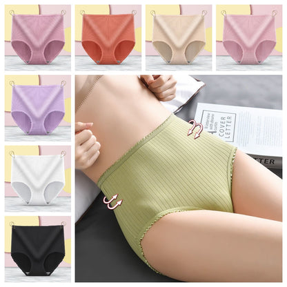 💖(8 броя) Последен ден с 50% отстъпка: Водоустойчиви антибактериални бикини с висока талия